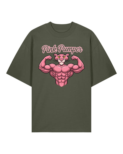 Pink Pumper Gym Shirt Olive OVERSIZED Pump Cover Bodybuilding Shirt Teeflix