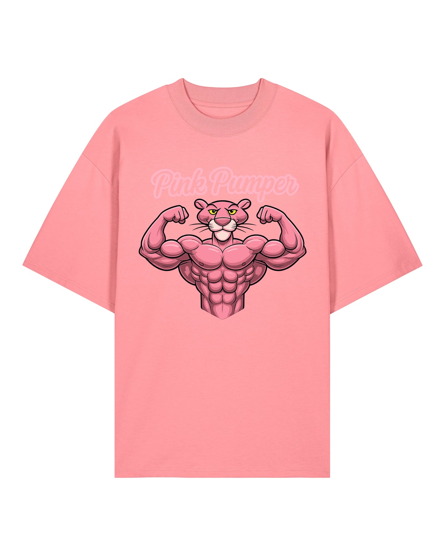 Pink Pumper Gym Shirt Rosa OVERSIZED Lustiges Fitness Fun Pump Cover Shirt Teeflix