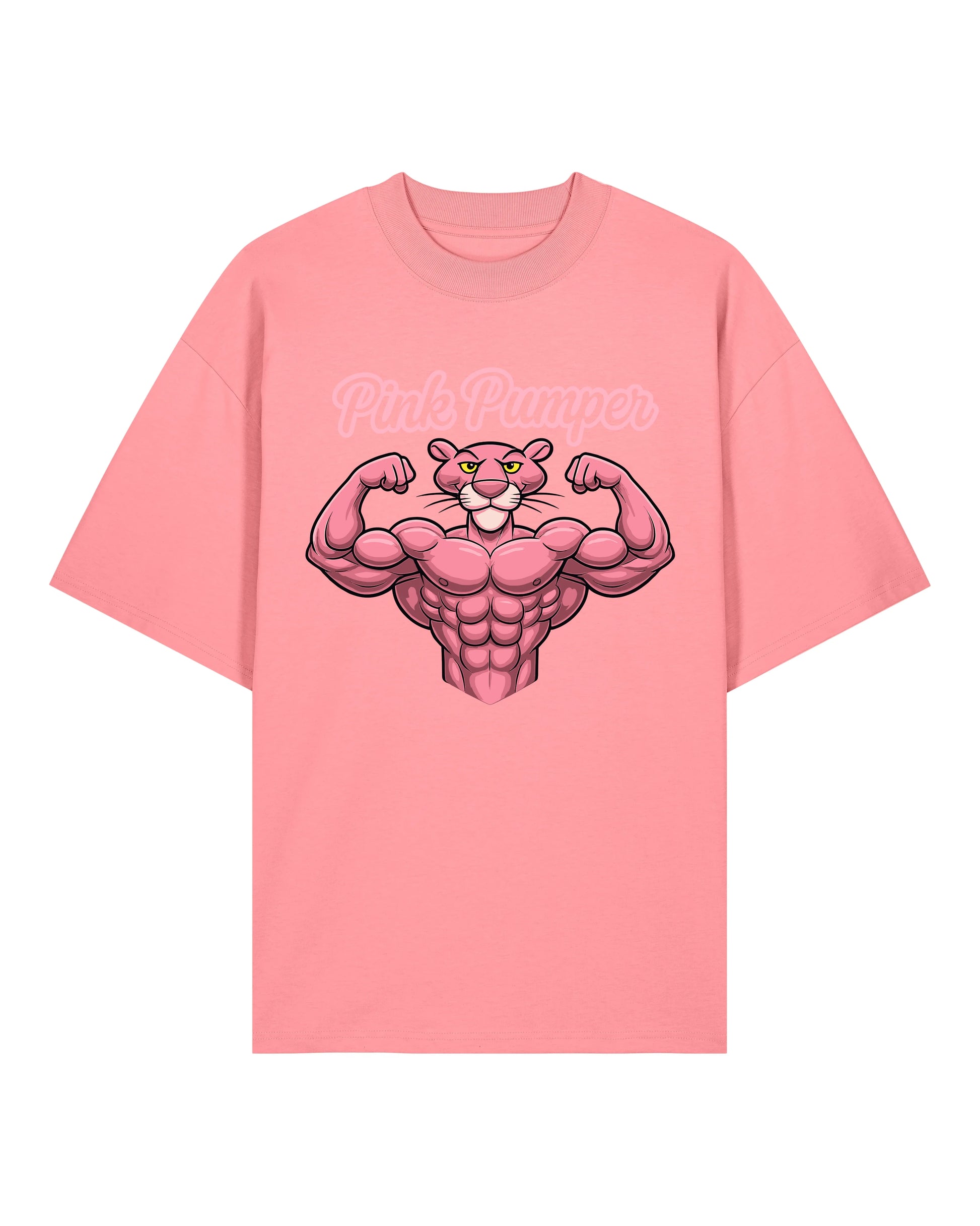 Pink Pumper Gym Shirt Rosa OVERSIZED Lustiges Fitness Fun Pump Cover Shirt Teeflix