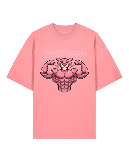 Pink Pumper Gym Shirt Rosa OVERSIZED Lustiges Fitness Fun Pump Cover Shirt Teeflix