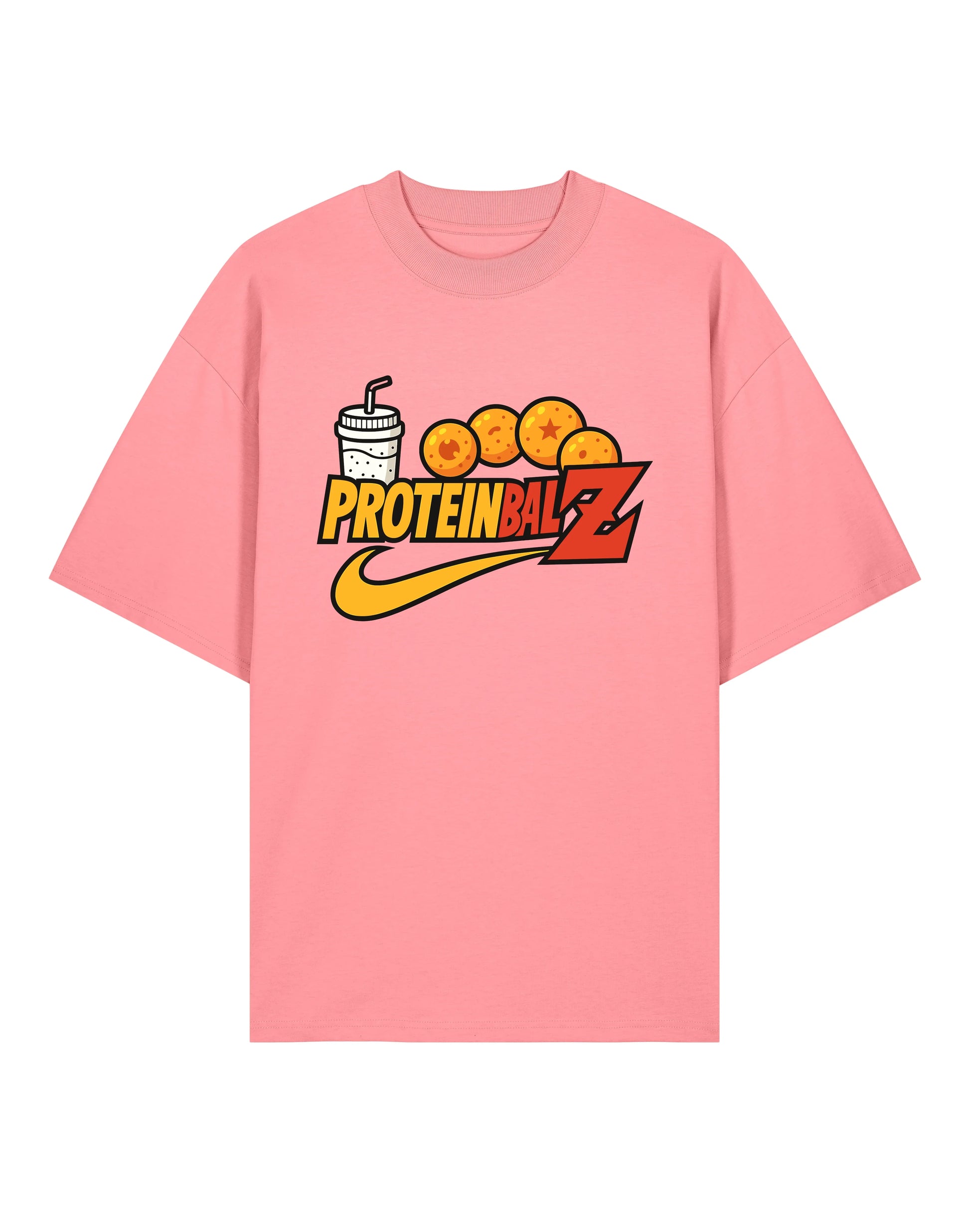 ProteinbalZ Gym Shirt Pink Oversized Pump Cover Teeflix