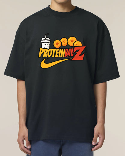 ProteinbalZ Gym Shirt Schwarz Oversized Pump Cover Teeflix