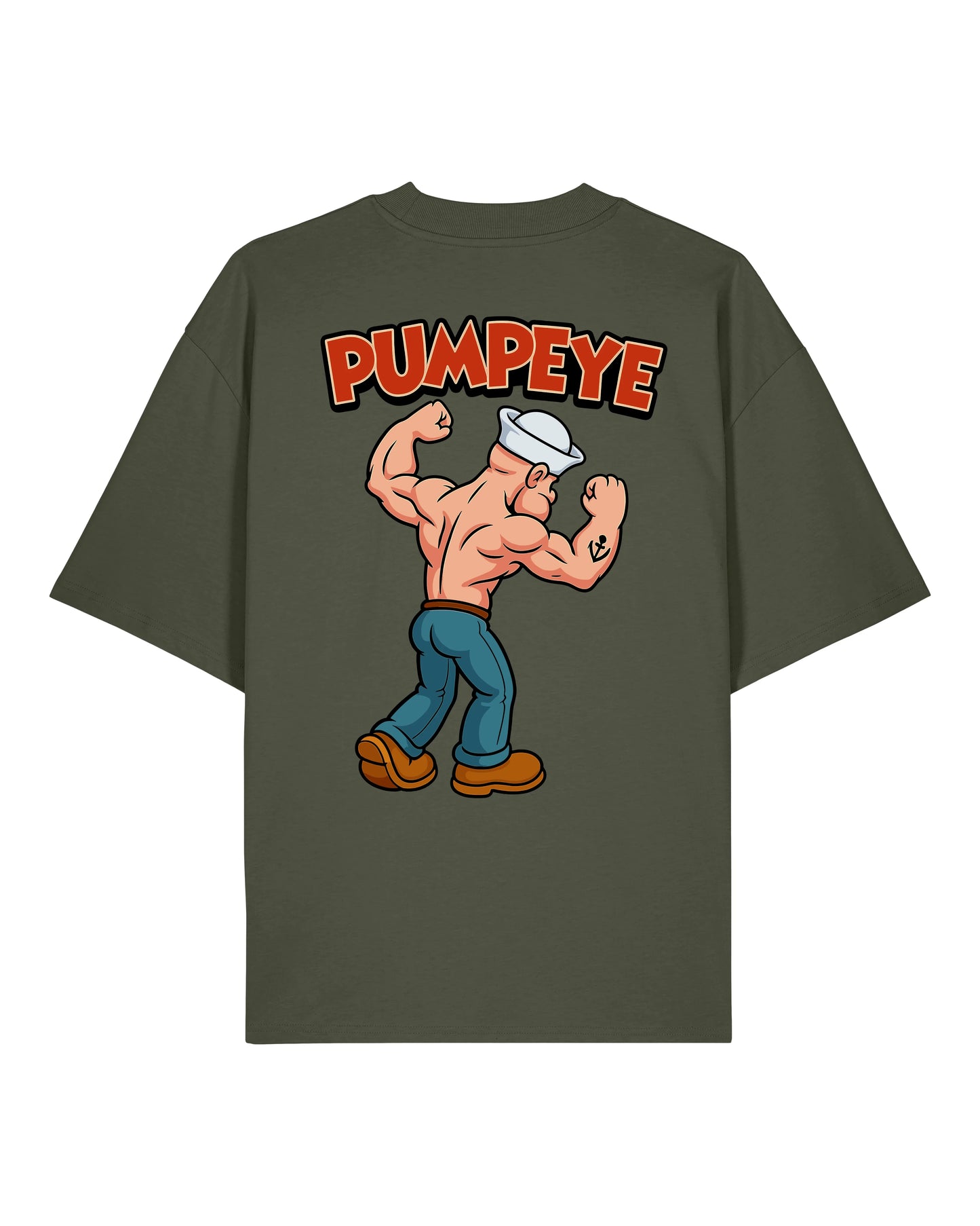 Pumpeye Gym Shirt Grün Oversized Pump Cover Lustig Fitness Shirt Teeflix