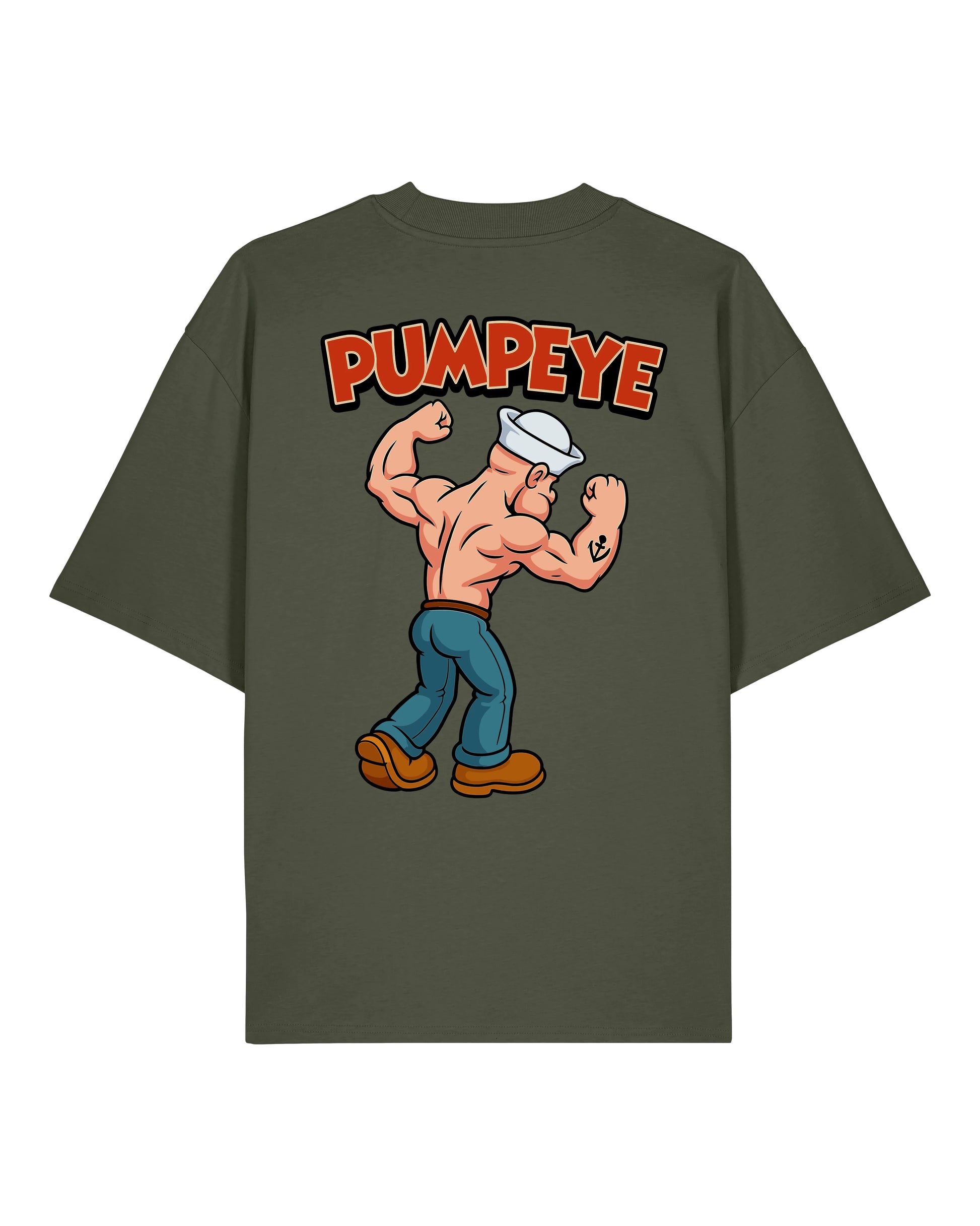 Pumpeye Gym Shirt Grün Oversized Pump Cover Lustig Fitness Shirt Teeflix