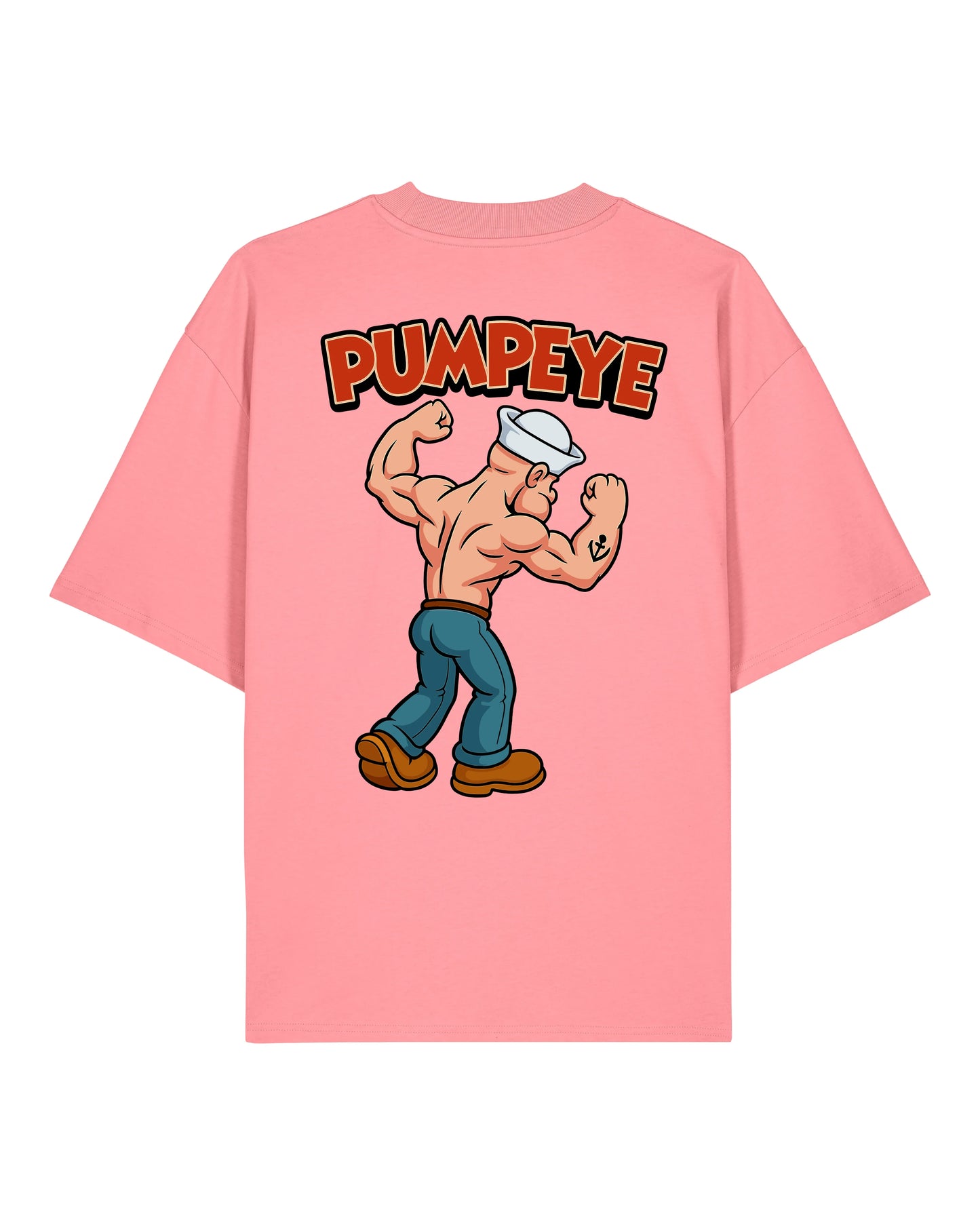 Pumpeye Gym Shirt Rosa Oversized Pump Cover Lustig Fitness Shirt Teeflix
