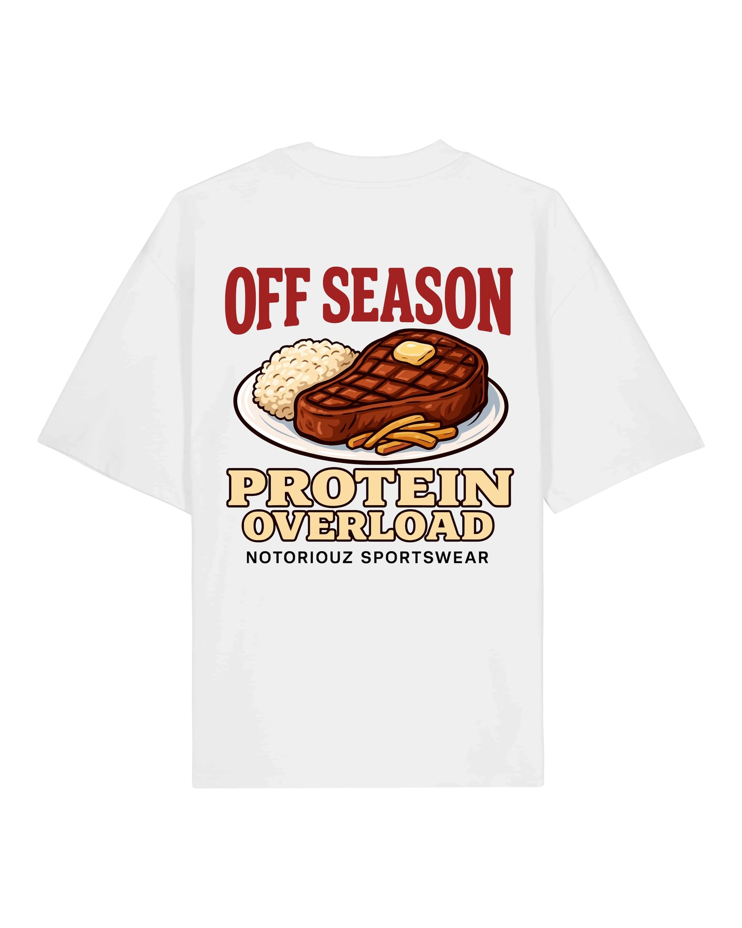 OFF SEASON “Protein Overload” Oversized T-Shirt | Notoriouz Sportswear