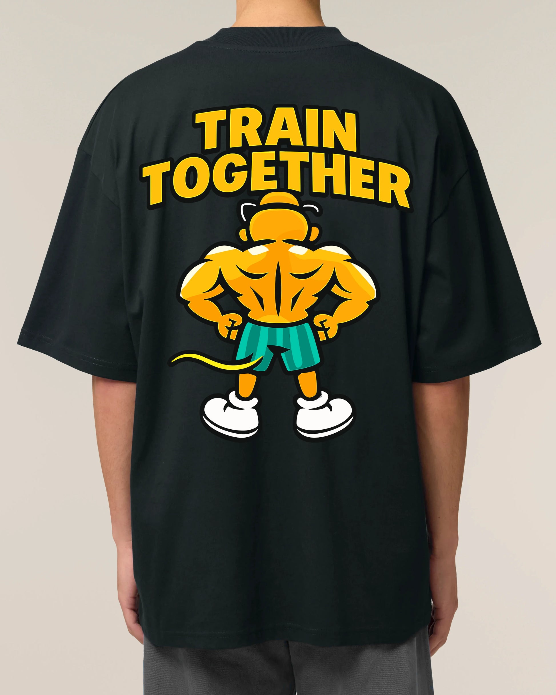 Train Together Pump Cover Gym Shirt Oversized Schwarz Unisex Teeflix
