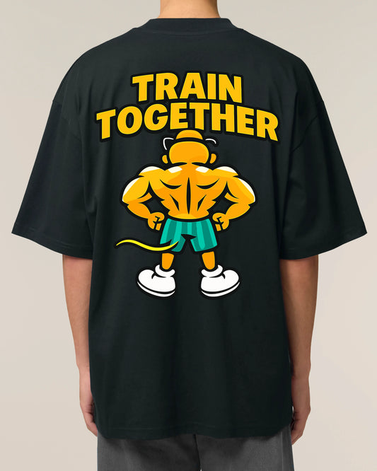 Train Together Pump Cover Gym Shirt Oversized Schwarz Unisex Teeflix