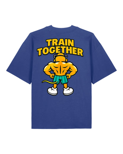 Train Together Pump Cover Gym Shirt Oversized Blau Unisex Teeflix