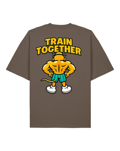 Train Together Pump Cover Gym Shirt Oversized Braun Unisex Teeflix