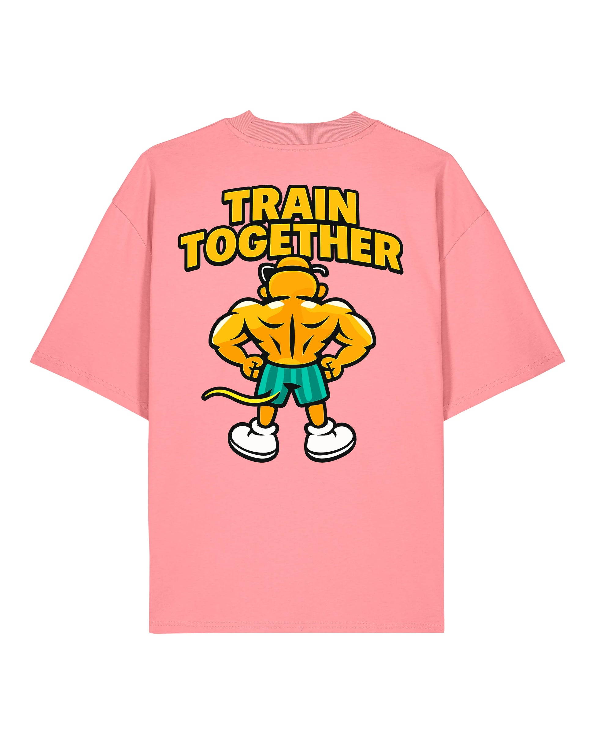 Train Together Pump Cover Gym Shirt Oversized Rosa Unisex Teeflix