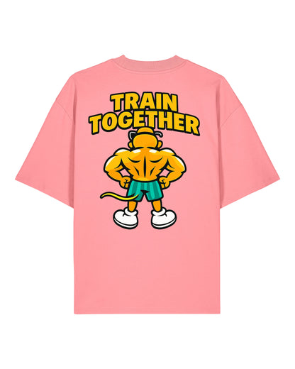 Train Together Pump Cover Gym Shirt Oversized Rosa Unisex Teeflix